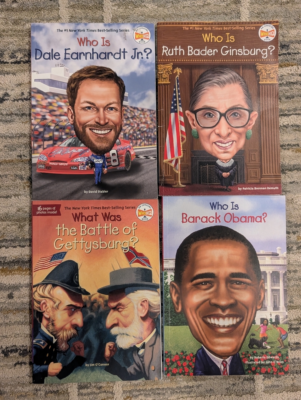 Who Is, What Was Educational Children's Books, Lot Of 4